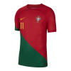Men's Authentic JOÃO FÉLIX #11 Portugal Home Soccer Jersey Shirt 2022 Nike World Cup 2022