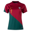 Women's Replica RONALDO #7 Portugal Home Soccer Jersey Shirt 2022 Nike