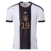 Men's Authentic SANÉ #19 Germany Home Soccer Jersey Shirt 2022 Adidas World Cup 2022