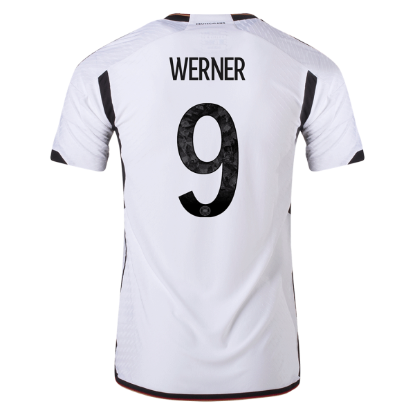 Men's Authentic WERNER #9 Germany Home Soccer Jersey Shirt 2022 Adidas World Cup 2022