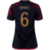 Women's Replica KIMMICH #6 Germany Away Soccer Jersey Shirt 2022 Adidas