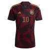 Men's Replica GNABRY #10 Germany Away Soccer Jersey Shirt 2022 Adidas - World Cup 2022