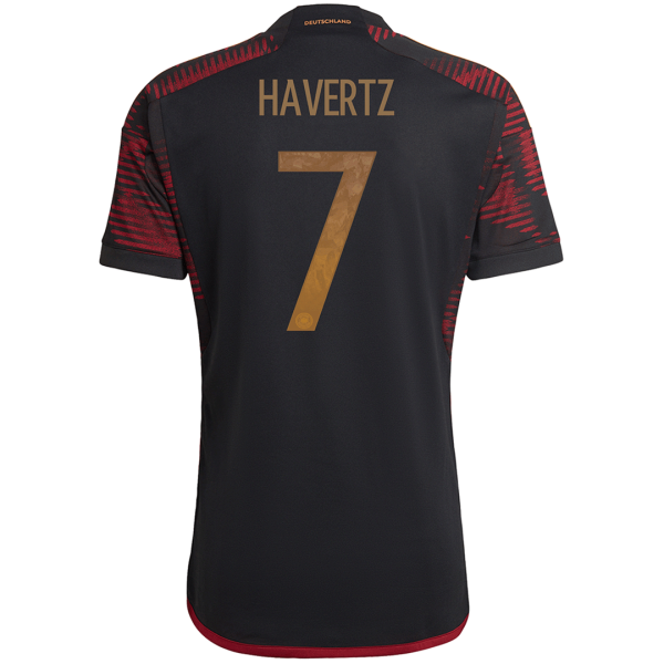 Men's Replica HAVERTZ #7 Germany Away Soccer Jersey Shirt 2022 Adidas - World Cup 2022