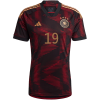 Men's Replica SANÉ #19 Germany Away Soccer Jersey Shirt 2022 Adidas - World Cup 2022