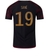 Men's Authentic SANÉ #19 Germany Away Soccer Jersey Shirt 2022 Adidas World Cup 2022