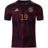 Men's Authentic SANÉ #19 Germany Away Soccer Jersey Shirt 2022 Adidas World Cup 2022
