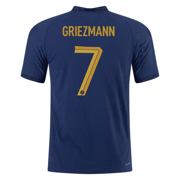 Men's Authentic GRIEZMANN #7 France Home Soccer Jersey Shirt 2022 Nike World Cup 2022