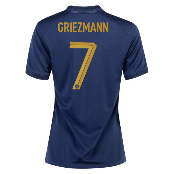 Women's Replica GRIEZMANN #7 France Home Soccer Jersey Shirt 2022 Nike