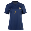 Women's Replica GRIEZMANN #7 France Home Soccer Jersey Shirt 2022 Nike
