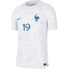 Men's Authentic BENZEMA #19 France Away Soccer Jersey Shirt 2022 Nike World Cup 2022
