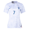 Women's Replica GRIEZMANN #7 France Away Soccer Jersey Shirt 2022 Nike