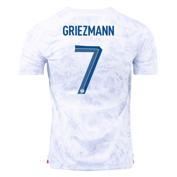Men's Replica GRIEZMANN #7 France Away Soccer Jersey Shirt 2022 Nike - World Cup 2022