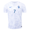 Men's Replica GRIEZMANN #7 France Away Soccer Jersey Shirt 2022 Nike - World Cup 2022