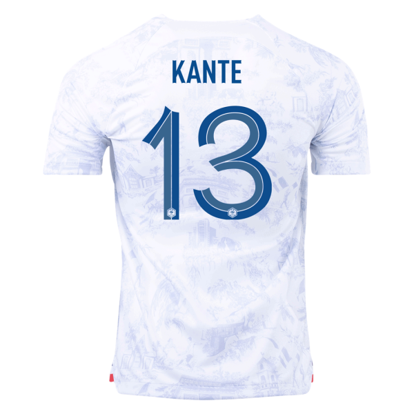 Men's Replica KANTE #13 France Away Soccer Jersey Shirt 2022 Nike - World Cup 2022