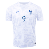 Men's Replica GIROUD #9 France Away Soccer Jersey Shirt 2022 Nike - World Cup 2022
