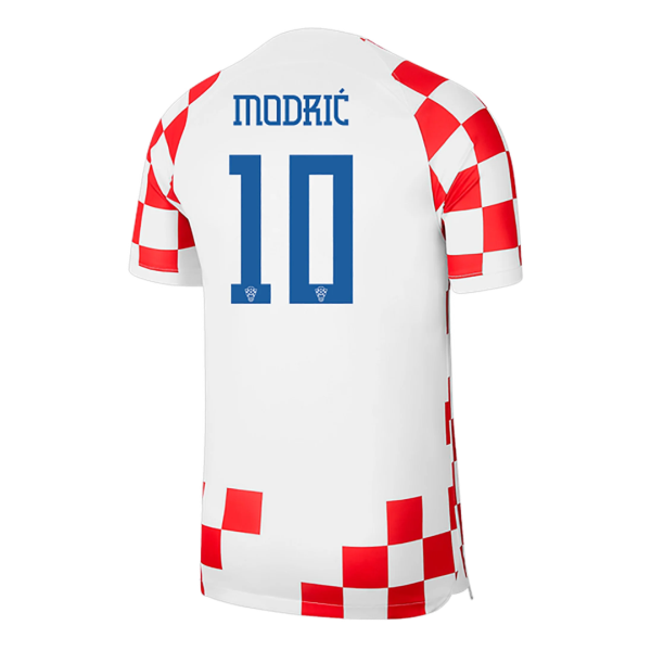 Men's Replica MODRIĆ #10 Croatia Home Soccer Jersey Shirt 2022 Nike - World Cup 2022