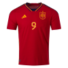 Men's Authentic GAVI #9 Spain Home Soccer Jersey Shirt 2022 Adidas World Cup 2022
