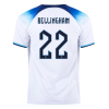 Men's Replica BELLINGHAM #22 England Home Soccer Jersey Shirt 2022 Nike - World Cup 2022