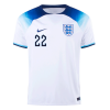 Men's Replica BELLINGHAM #22 England Home Soccer Jersey Shirt 2022 Nike - World Cup 2022