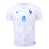 Men's Replica TCHOUAMENI #8 France Away Soccer Jersey Shirt 2022 Nike - World Cup 2022