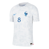 Men's Authentic TCHOUAMENI #8 France Away Soccer Jersey Shirt 2022 Nike World Cup 2022