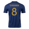Men's Replica TCHOUAMENI #8 France Home Soccer Jersey Shirt 2022 Nike - World Cup 2022