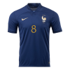 Men's Replica TCHOUAMENI #8 France Home Soccer Jersey Shirt 2022 Nike - World Cup 2022