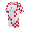 Men's Replica LIVAKOVIĆ #1 Croatia Home Soccer Jersey Shirt 2022 Nike - World Cup 2022
