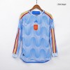 Men's Authentic Spain Away Soccer Long Sleeves Jersey Shirt 2022 Adidas - World Cup 2022
