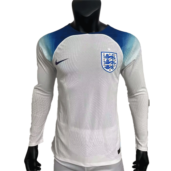 Men's Authentic England Home Soccer Long Sleeves Jersey Shirt 2022 Nike - World Cup 2022