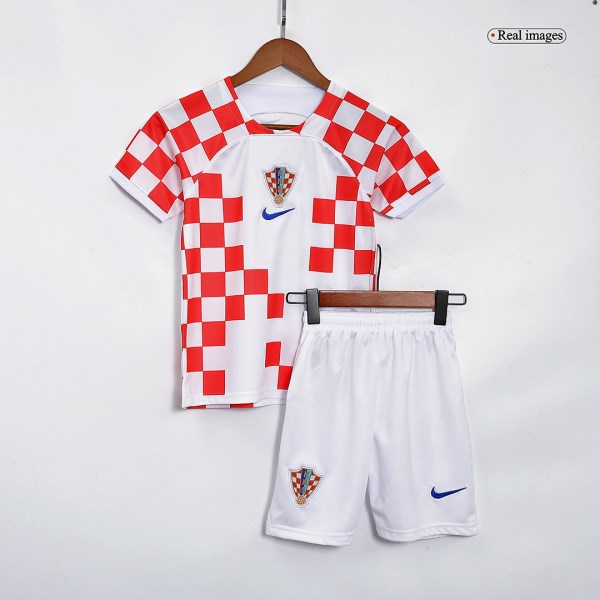 Kids Croatia Home Soccer Jersey Kit (Jersey+Shorts) 2022 Nike - World Cup 2022