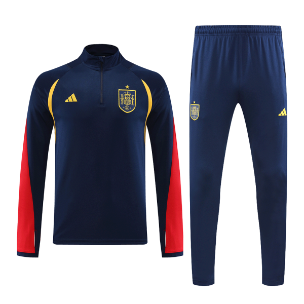 Men's Spain Zipper Tracksuit Sweat Shirt Kit (Top+Trousers) 2022/23 Adidas