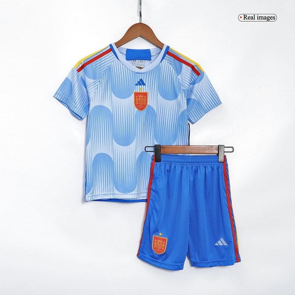 Kids Spain Away Soccer Jersey Kit (Jersey+Shorts) 2022/23 Adidas