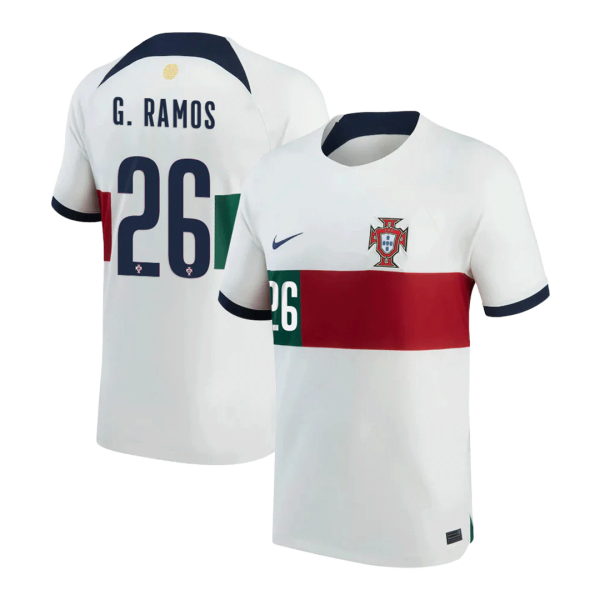 Men's Replica G.RAMOS #26 Portugal Away Soccer Jersey Shirt 2022 Nike - World Cup 2022