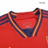 Men's Replica Spain Home Long Sleeves Soccer Jersey Shirt 2022 Adidas - World Cup 2022