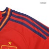 Men's Replica Spain Home Long Sleeves Soccer Jersey Shirt 2022 Adidas - World Cup 2022
