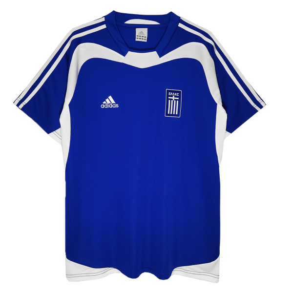 Men's Retro 2004 Greece Home Soccer Jersey Shirt Adidas