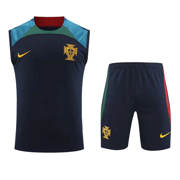 Men's Portugal Soccer Sleeveless Training Kit (Top+Shorts) 2022/23 Nike