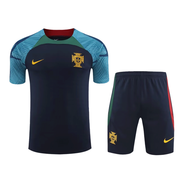 Men's Replica Portugal Pre-Match Pre-Match Soccer Jersey Kit (Jersey+Shorts) 2022/23 Nike