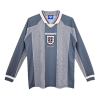 Men's Retro 1996 Replica England Away Long Sleeves Soccer Jersey Shirt Nike