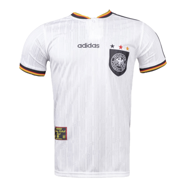 Men's Retro 1996 Germany Home Soccer Jersey Shirt Adidas