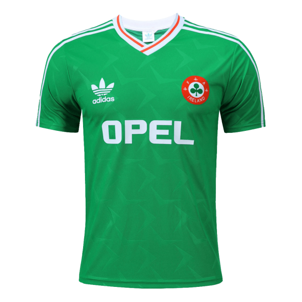Men's Retro 1990 Ireland Home Soccer Jersey Shirt Adidas