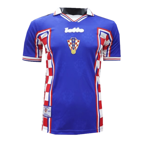 Men's Retro 1998 Croatia Away Soccer Jersey Shirt