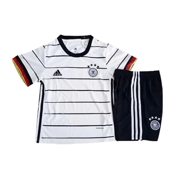 Kids Germany Home Soccer Jersey Kit (Jersey+Shorts) 2020 Adidas