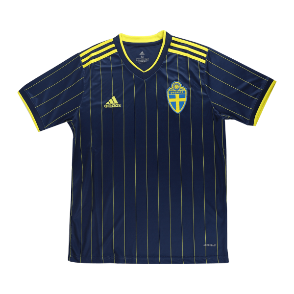 Men's Replica Sweden Away Soccer Jersey Shirt 2020 Adidas
