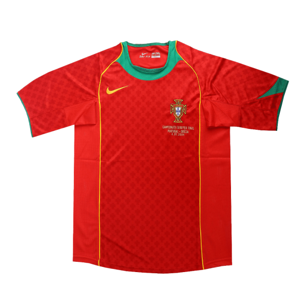 Men's Retro 2004 Portugal Home Soccer Jersey Shirt Nike