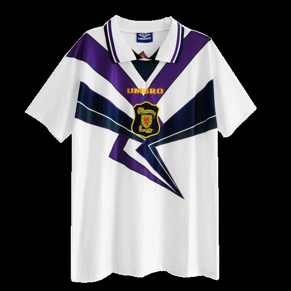 Men's Retro 1996 Scotland Away Soccer Jersey Shirt Umbro